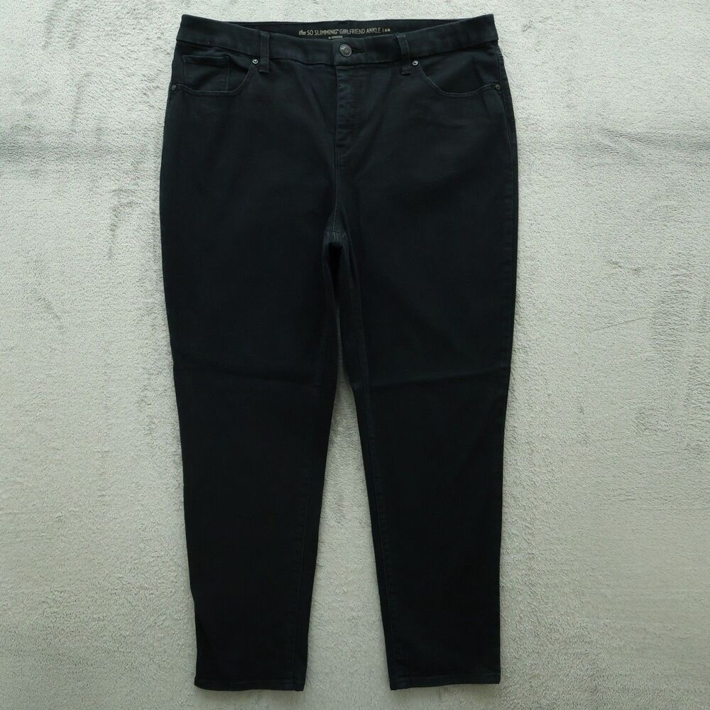 Chico's Jeans Womens Size 2R US-12 High-Rise Girlfriend Ankle 27" Inseam Stretch